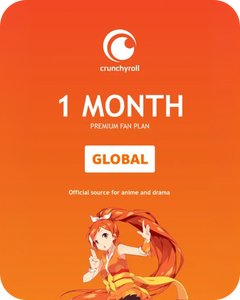 Crunchyroll Premium Fan Plan 1 Month Subscription (Global) - Digital Key