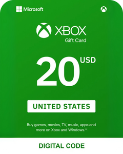 Xbox 20 USD Gift Card (United States) - Digital Key