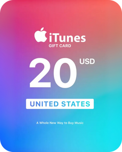 Apple iTunes 20 USD Gift Card (United States) - Digital Key