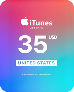 Apple iTunes 35 USD Gift Card (United States) - Digital Key
