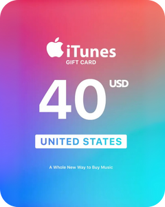 Apple iTunes 40 USD Gift Card (United States) - Digital Key