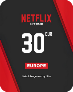 Netflix 30 EUR Gift Card (Europe) - Digital Key