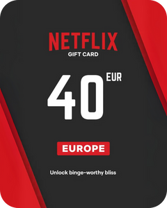 Netflix 40 EUR Gift Card (Europe) - Digital Key