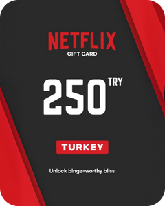 Netflix 250 TRY Gift Card (Turkey) - Digital Key