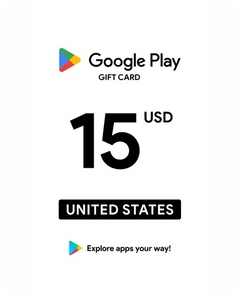 Google Play 15 USD Gift Card (United States) - Digital Key