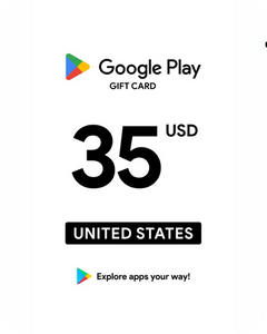 Google Play 35 USD Gift Card (United States) - Digital Key