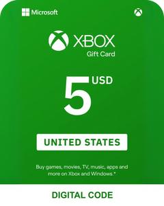 Xbox 5 USD Gift Card (United States) - Digital Key