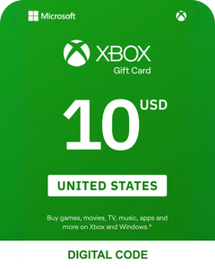 Xbox 10 USD Gift Card (United States) - Digital Key