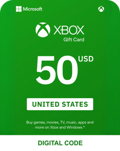 Xbox 50 USD Gift Card (United States) - Digital Key