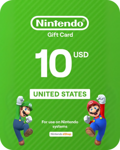 Nintendo eShop 10 USD Gift Card (United States) - Digital Key