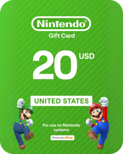 Nintendo eShop 20 USD Gift Card (United States) - Digital Key