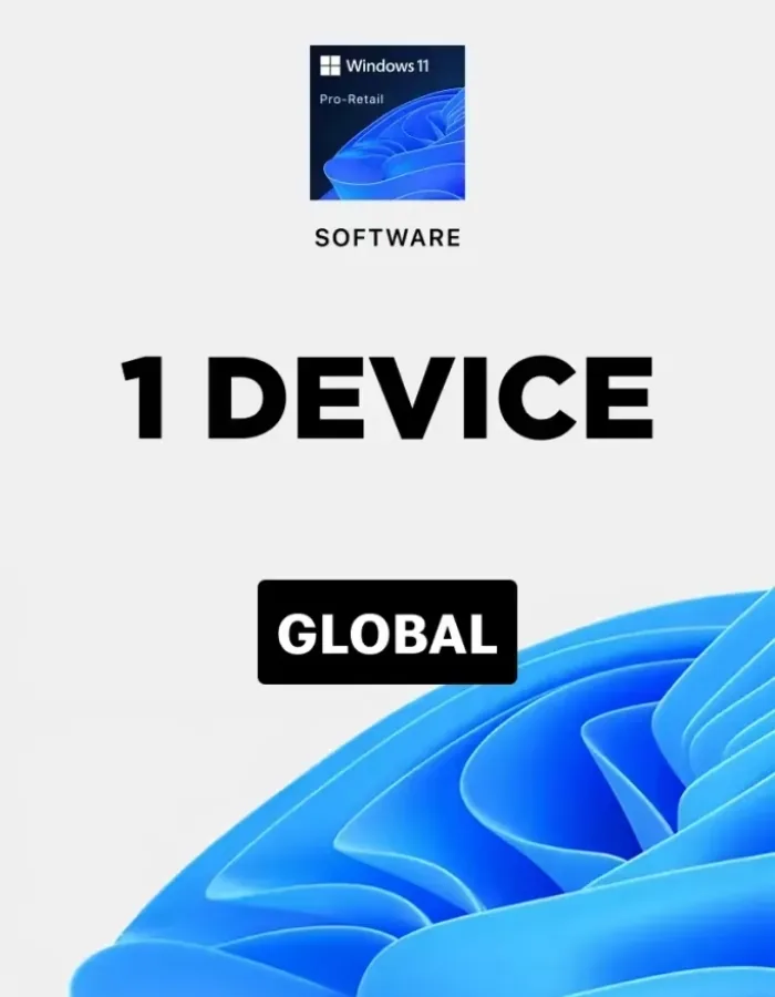 Windows 11 Pro Retail Key for 1 PC with Instant Digital Delivery