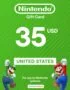 Nintendo eShop Card USD 35 US digital gift card for Nintendo Switch with instant online delivery