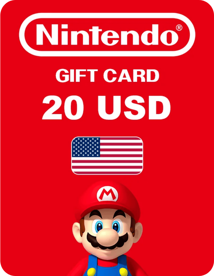 Nintendo eShop 20 USD gift card – United States Digital Key