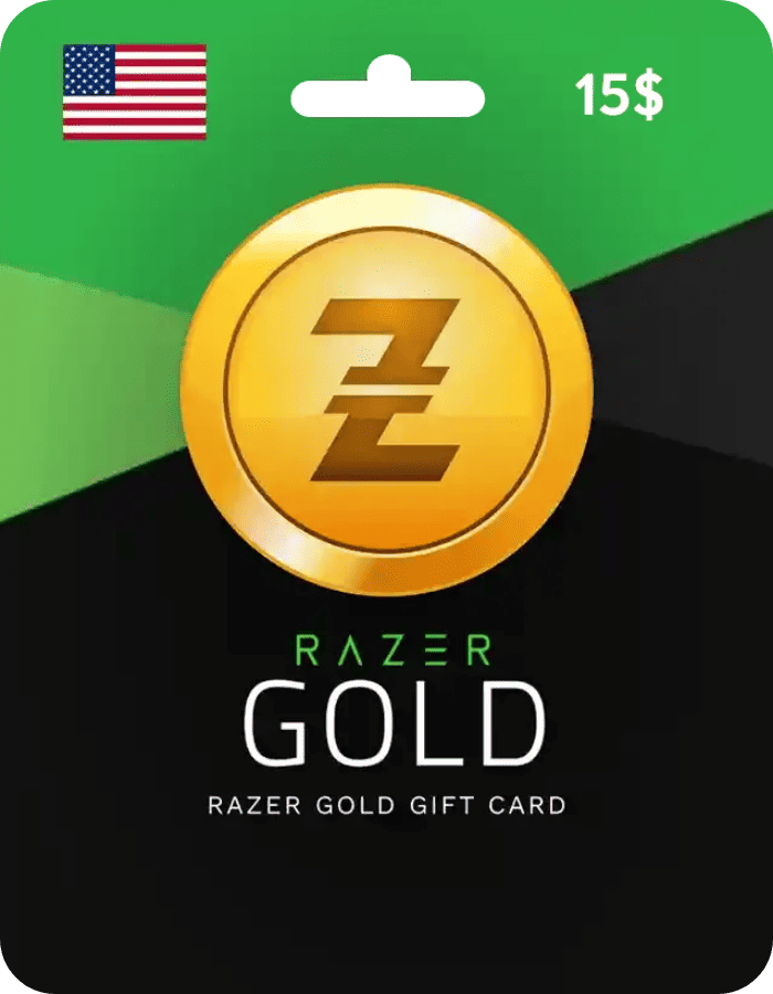 Razer Gold 15 USD Gift Card US digital key with instant delivery for online gaming purchases