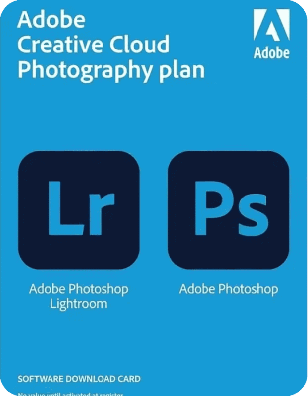 Adobe Creative Cloud Photography Plan 3 Months Key with Photoshop, Lightroom, and 20 GB cloud storage