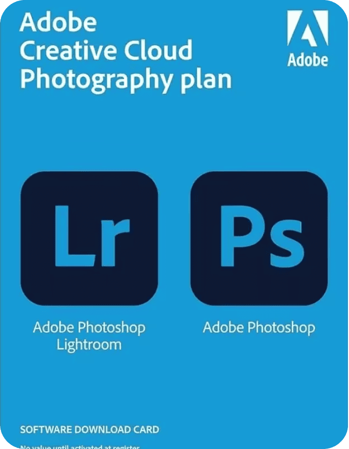 Adobe Creative Cloud Photography Plan 3 Months Key with Photoshop, Lightroom, and 20 GB cloud storage