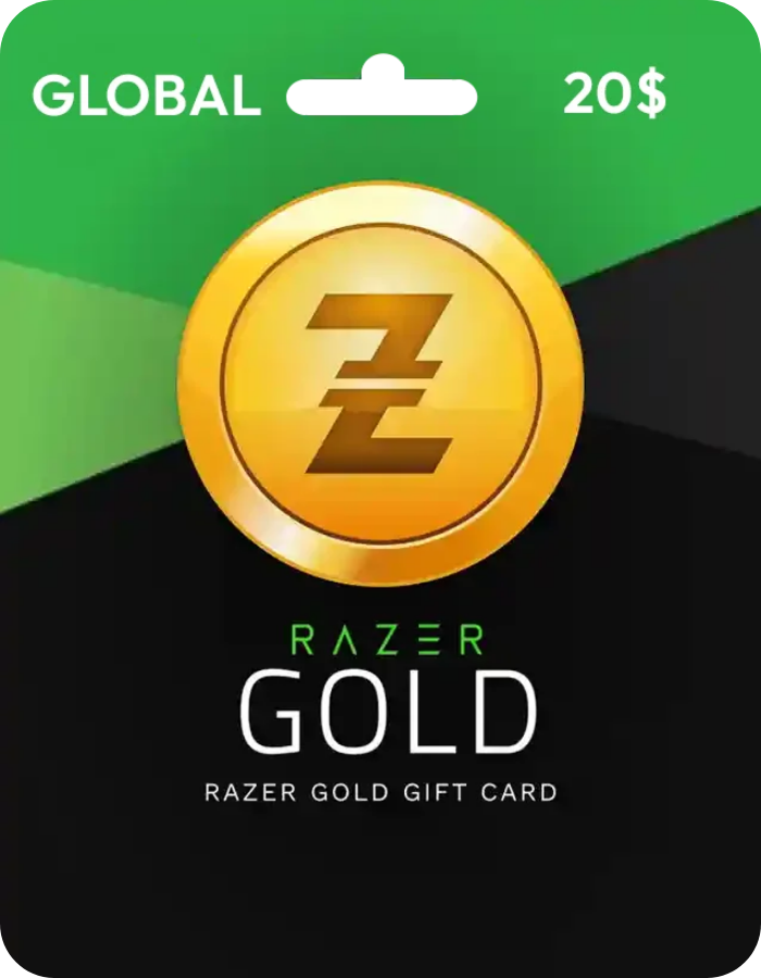 Razer Gold 20 USD Gift Card US digital key with instant delivery for online gaming purchases