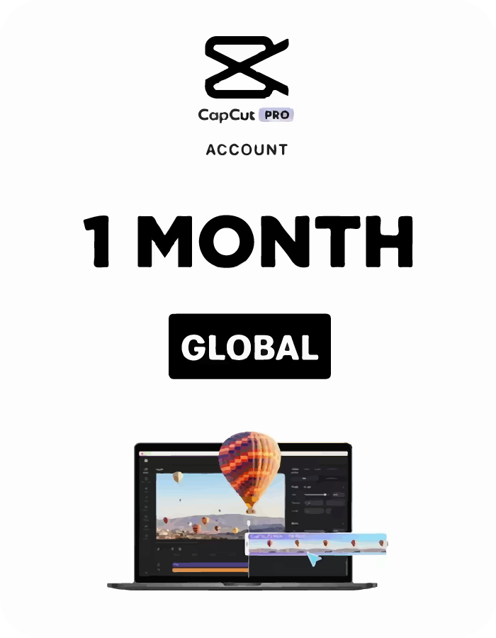 Buy CapCut Pro Account 1 Month Global Instant Delivery