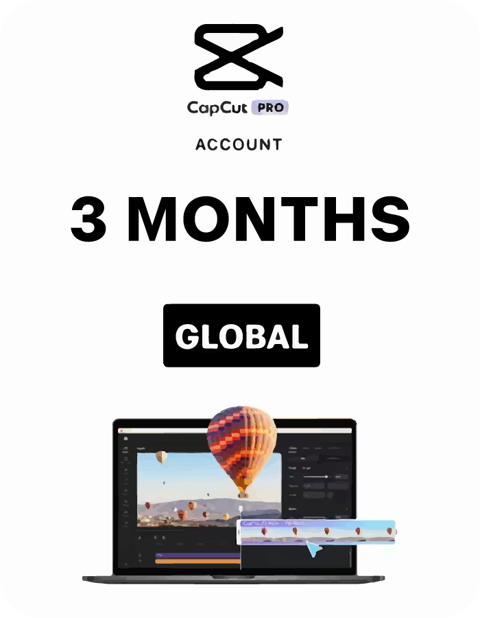 Buy CapCut Pro 3-Month Account (Global) Fast Delivery