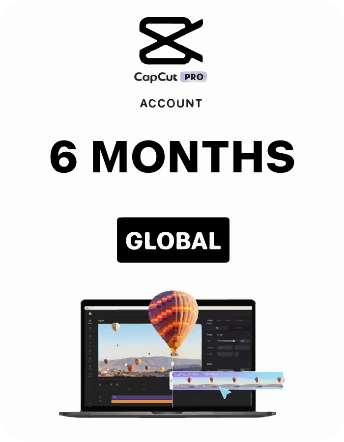 Buy CapCut Pro 6-Month Account (Global) Fast Delivery