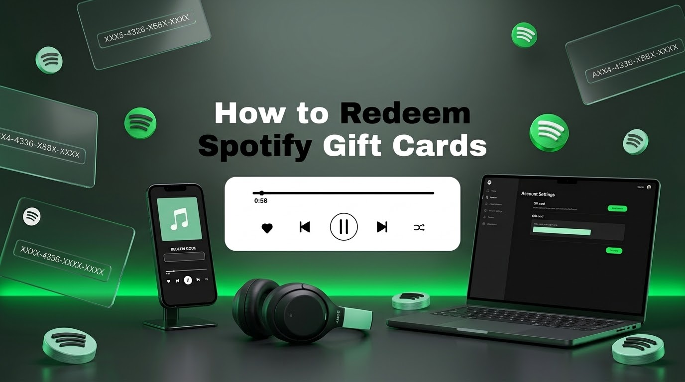 how to redeem Spotify gift cards
