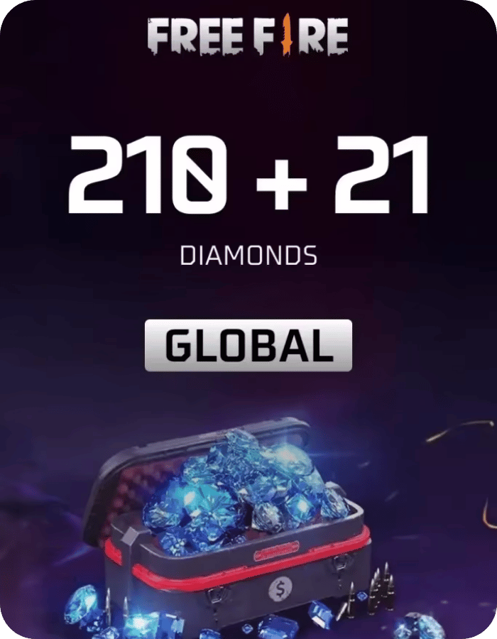 Buy Free Fire 210 Diamonds – Instant Global Digital Key