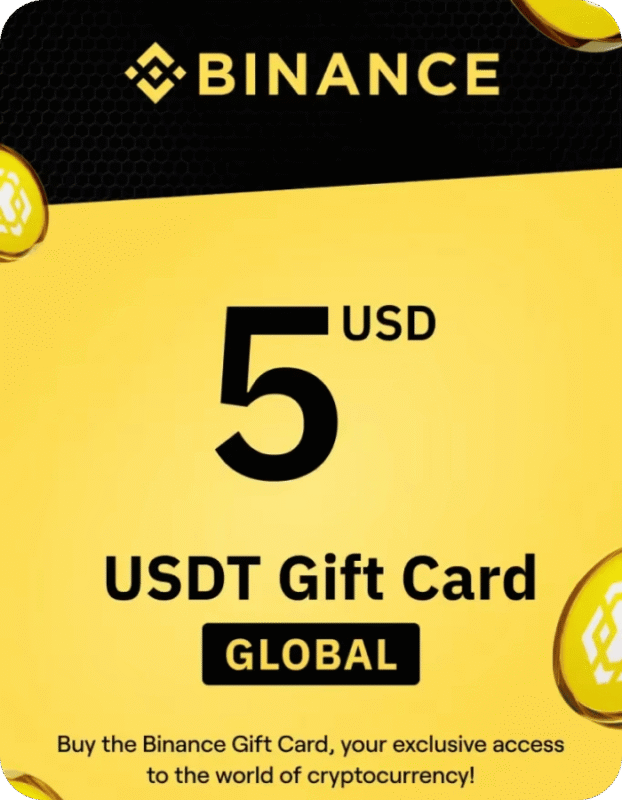 Binance USDT 5 USD Gift Card – Global Digital Key